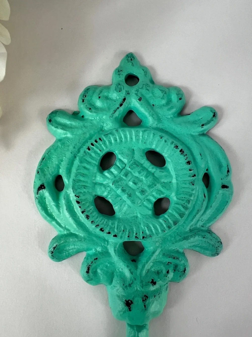 Turquoise Decorative Wall Hook - Home Wall Decor Flower Hook